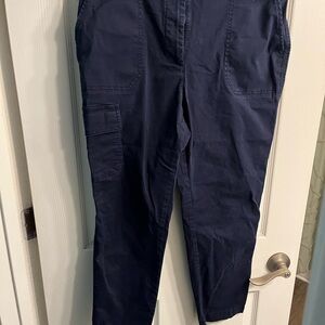 Talbots Navy Cargo Pants 12P